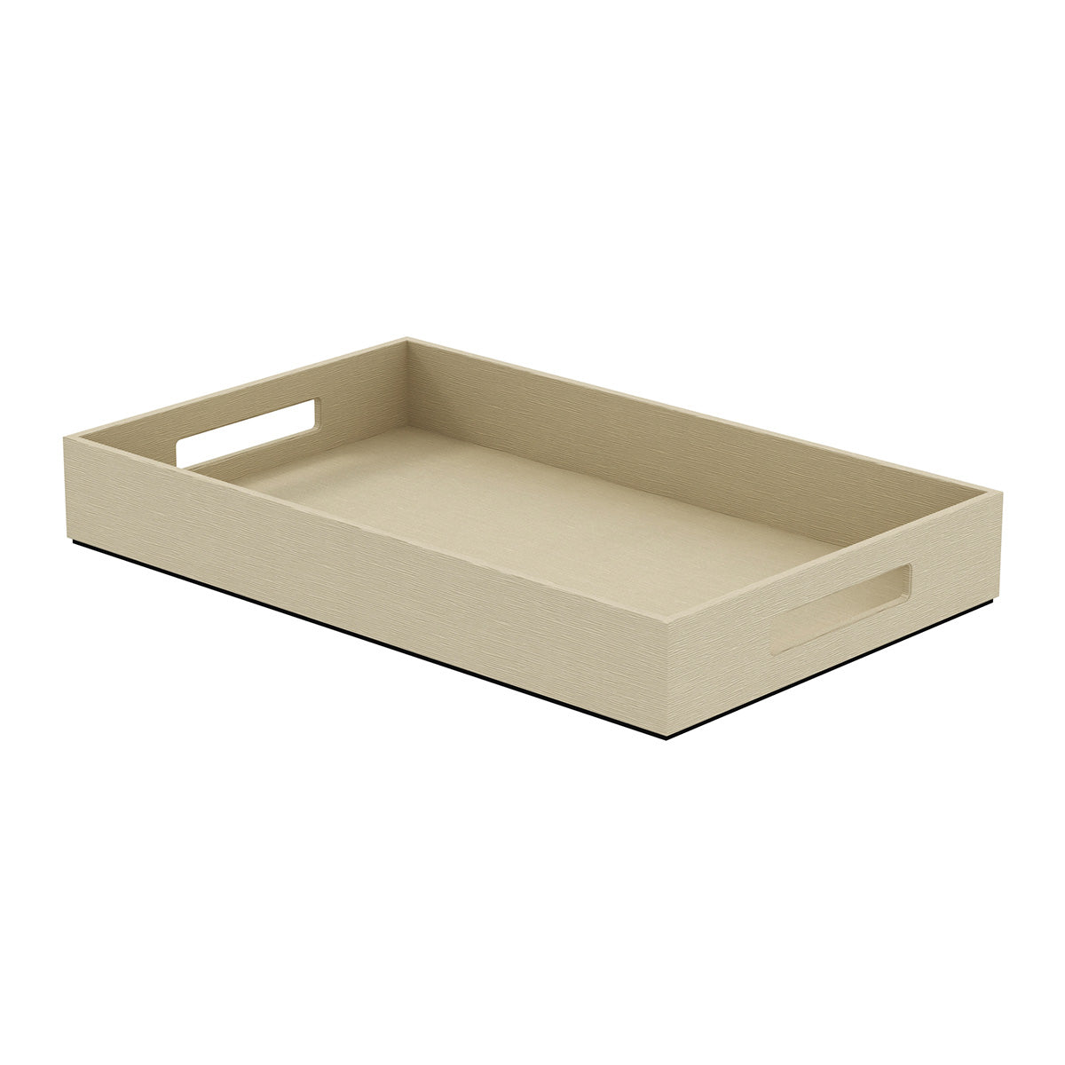 Service Tray with Handles - Wave Texture Leather Match - Signature Collection