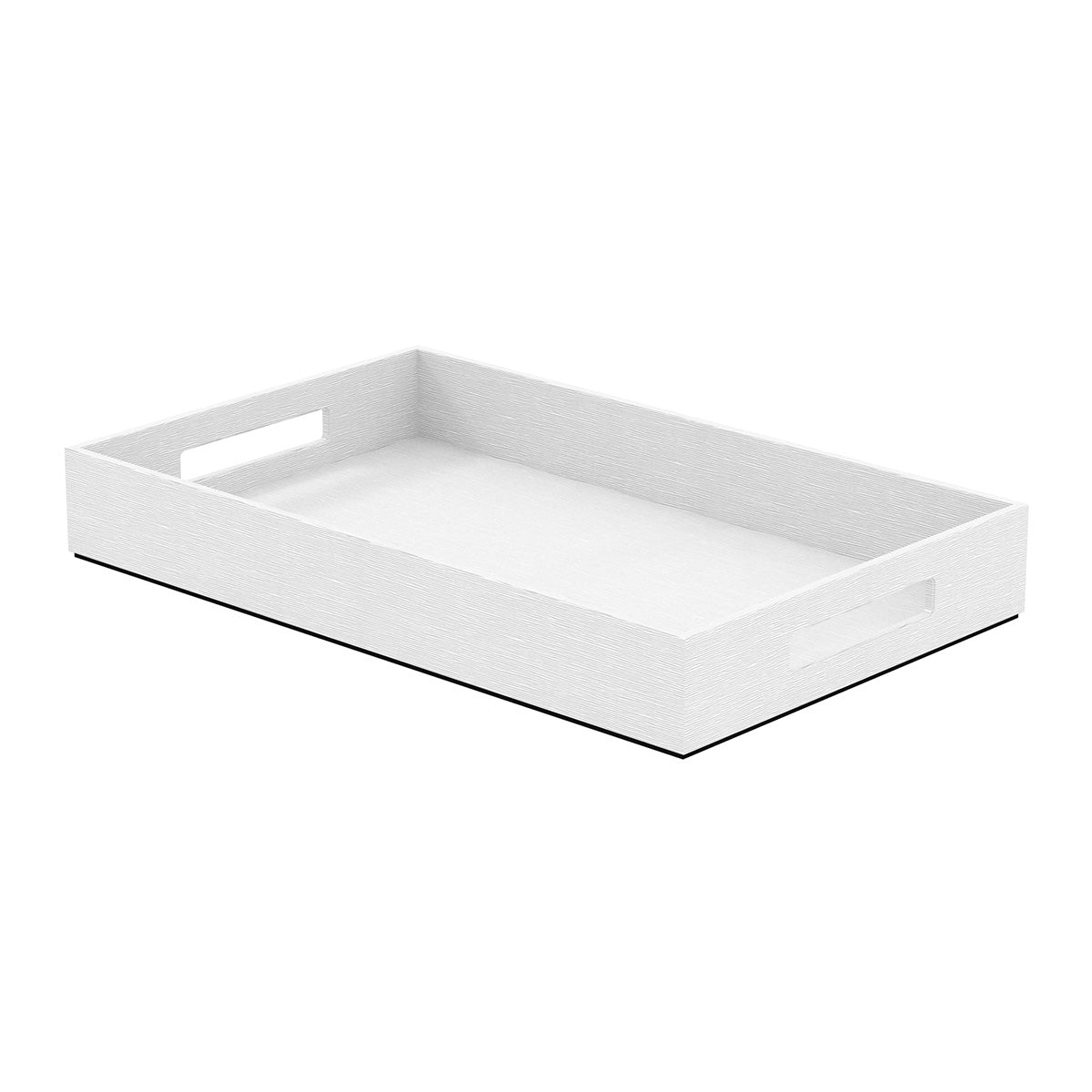 Service Tray with Handles - Wave Texture Leather Match - Signature Collection