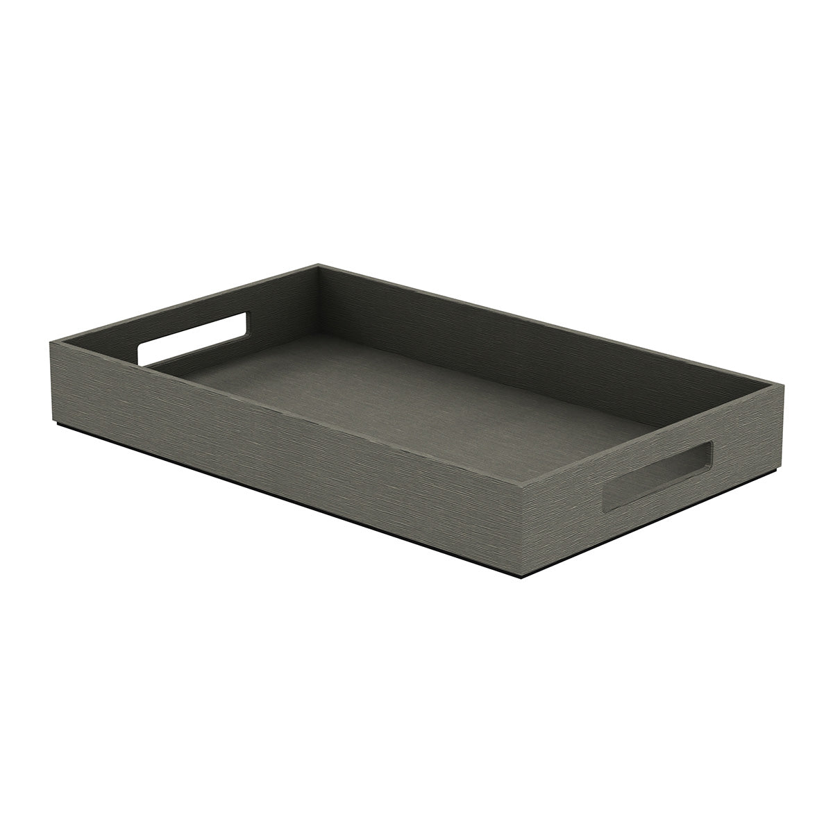 Service Tray with Handles - Wave Texture Leather Match - Signature Collection