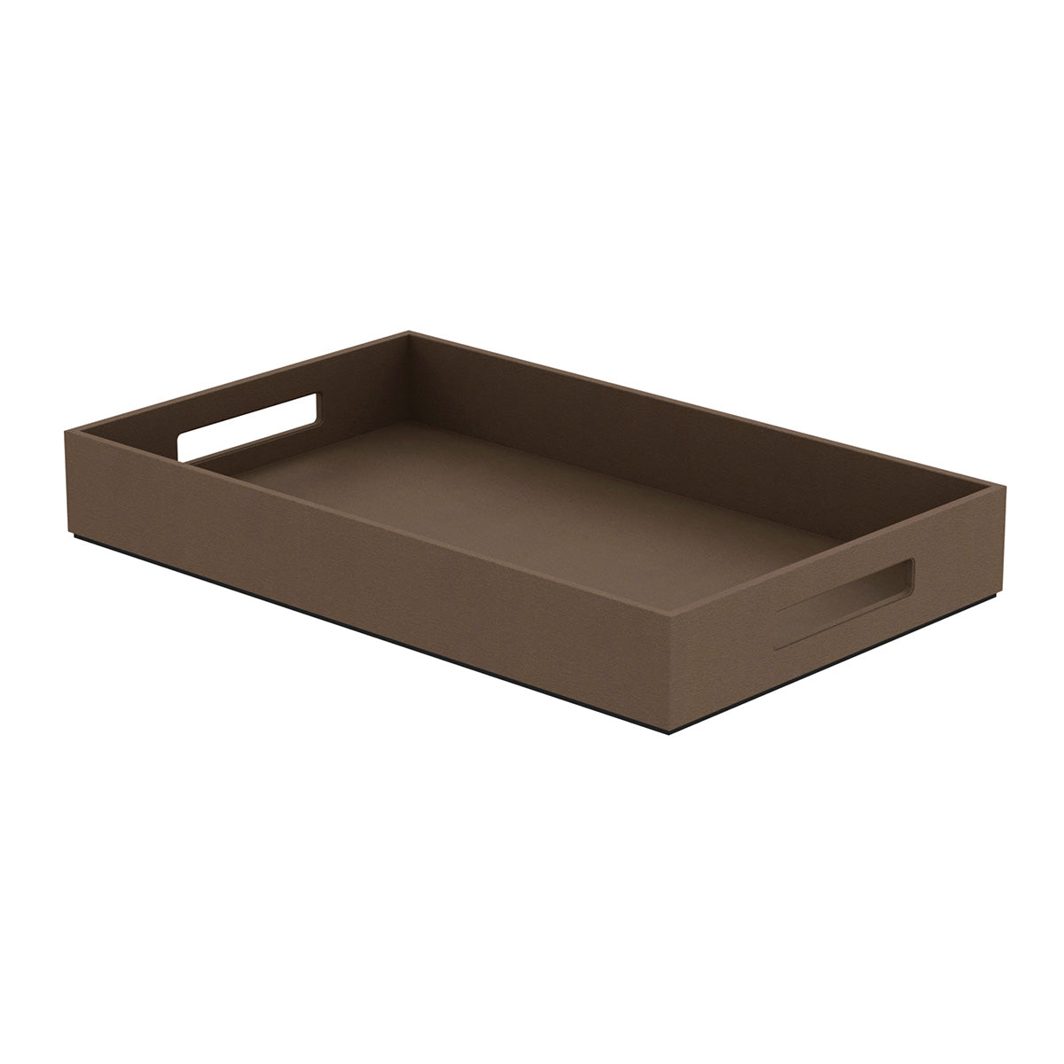 Service Tray with Handles - Smooth Leather Match - Signature Collection