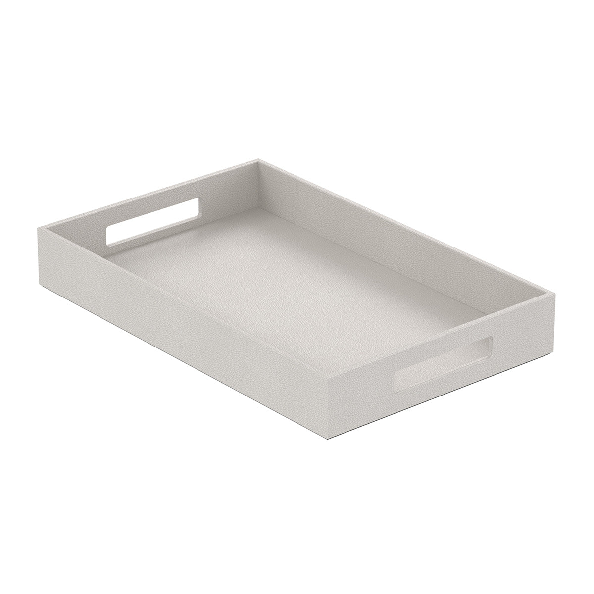 Service Tray with Handles - Faux Shagreen Leather Match - Signature Collection