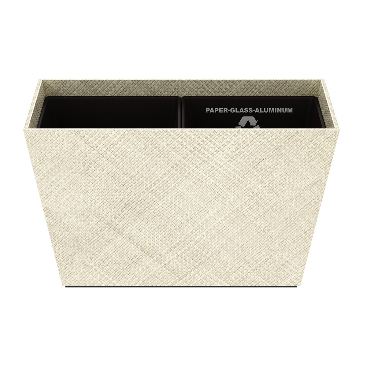 Tapered Recycling Bin w/ Plastic Liners - Pandan - Signature Collection