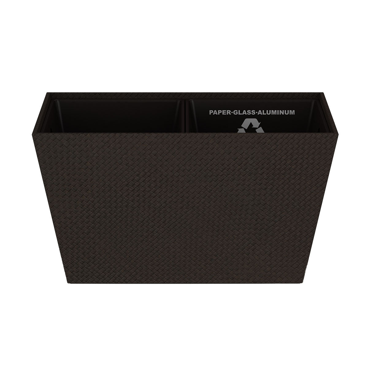 Tapered Recycling Bin w/ Plastic Liners - Pandan - Quick Ship