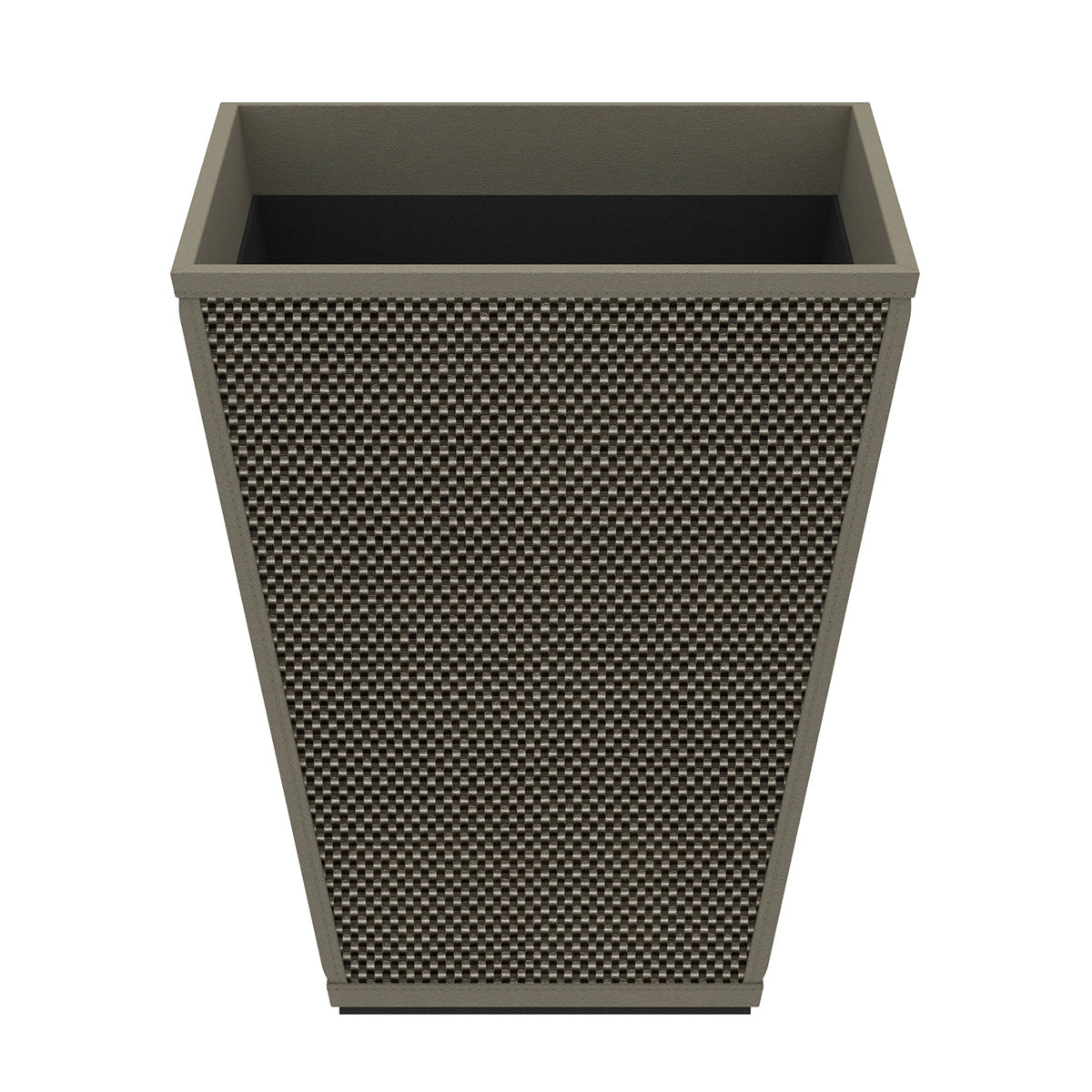 Pyramid Wastebasket - Broadweave Leather Match - Signature Collection