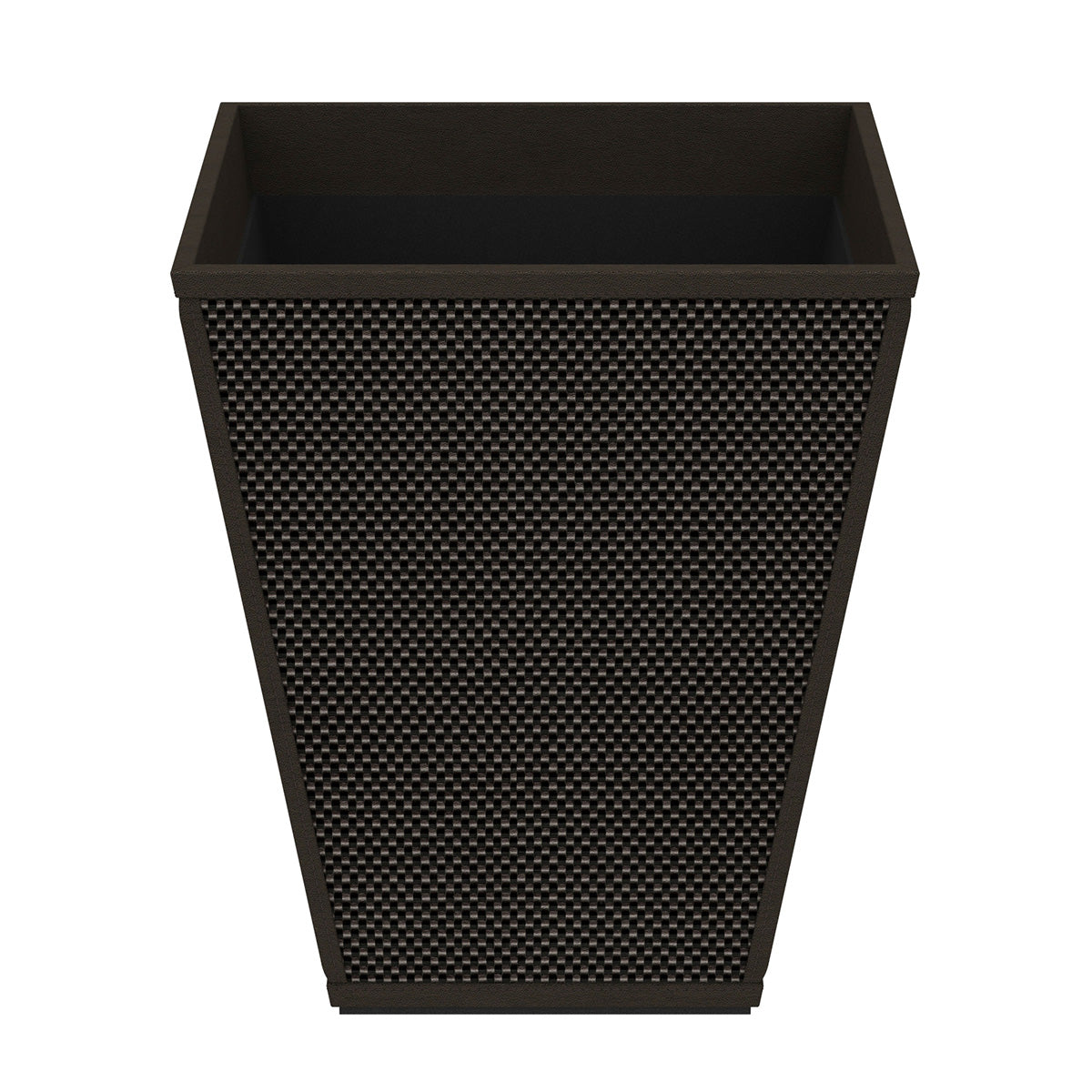 Pyramid Wastebasket - Broadweave Leather Match - Signature Collection
