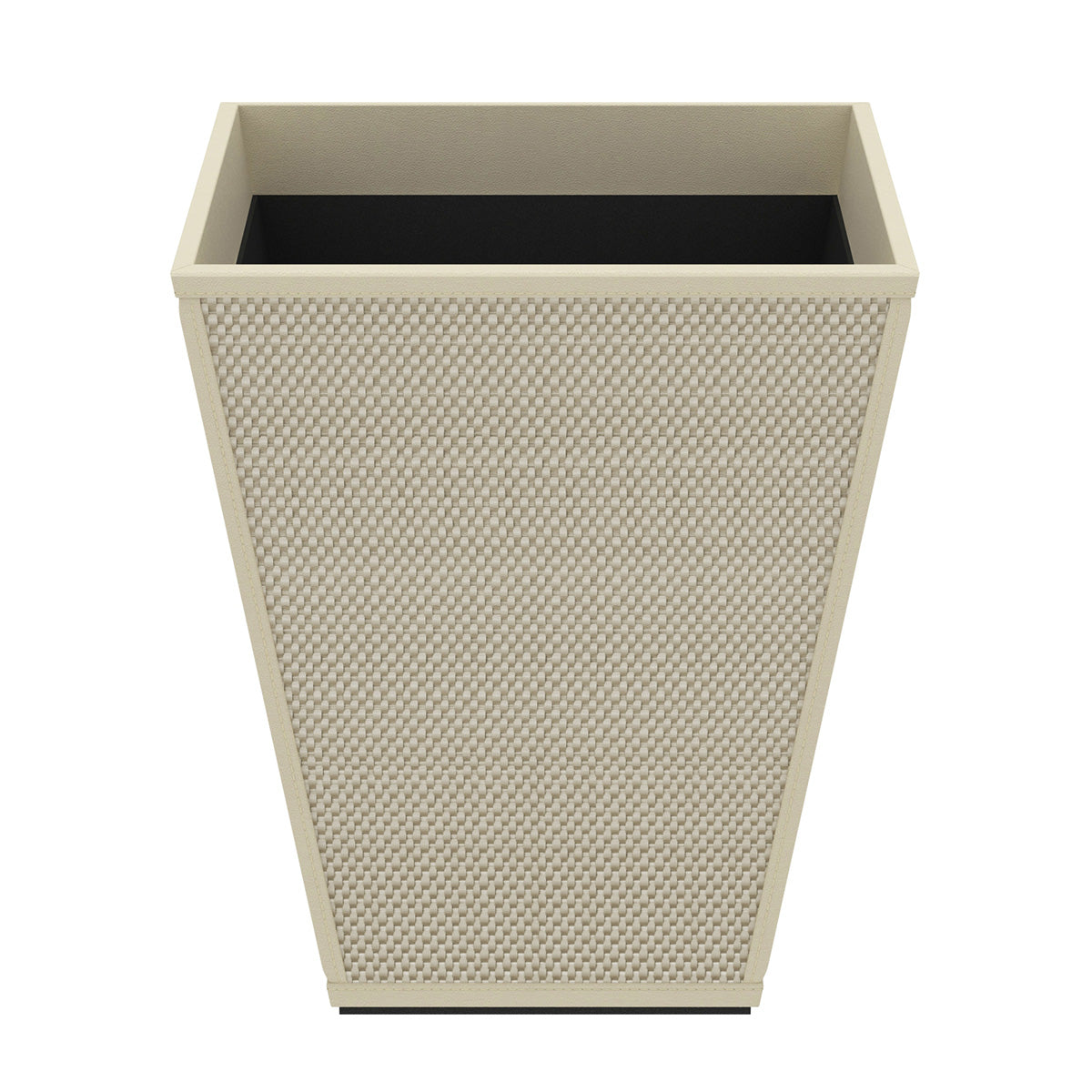 Pyramid Wastebasket - Broadweave Leather Match - Signature Collection