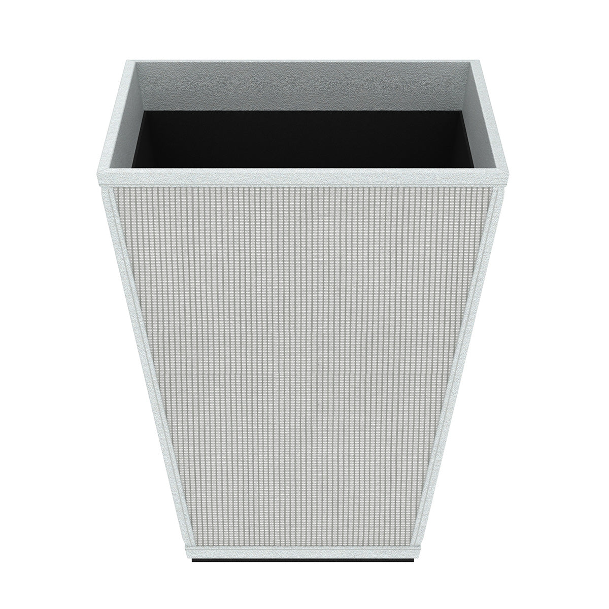 Pyramid Wastebasket - Classic Weave Leather Match - Signature Collection