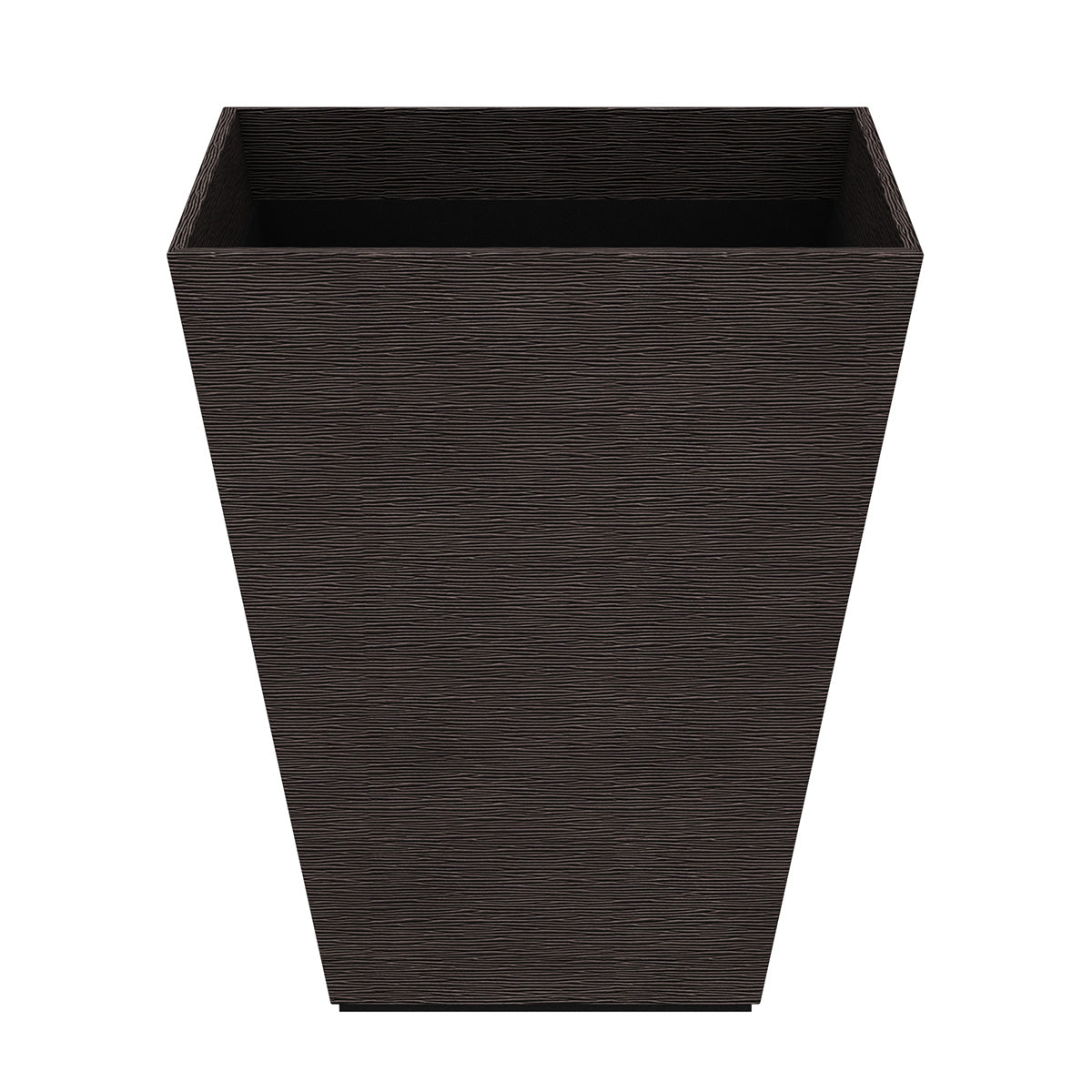 Pyramid Wastebasket - Wave Texture Leather Match - Signature Collection