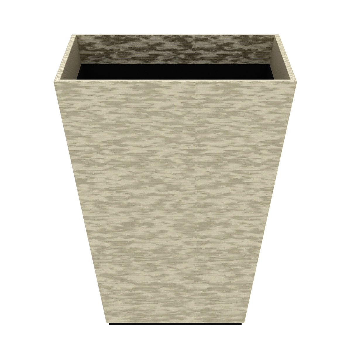 Pyramid Wastebasket - Wave Texture Leather Match - Signature Collection