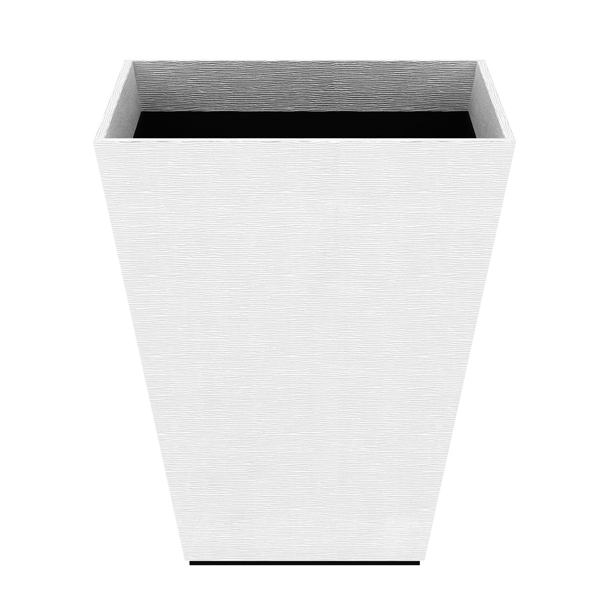 Pyramid Wastebasket - Wave Texture Leather Match - Signature Collection