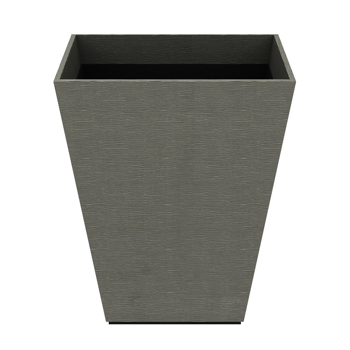 Pyramid Wastebasket - Wave Texture Leather Match - Signature Collection