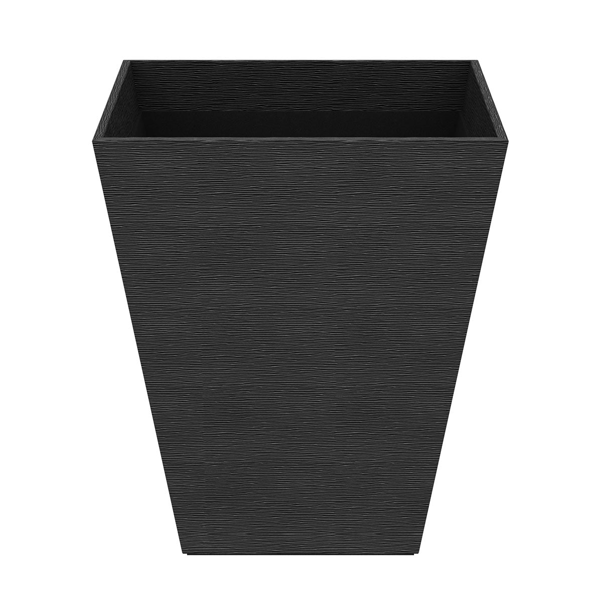 Pyramid Wastebasket - Wave Texture Leather Match - Signature Collection