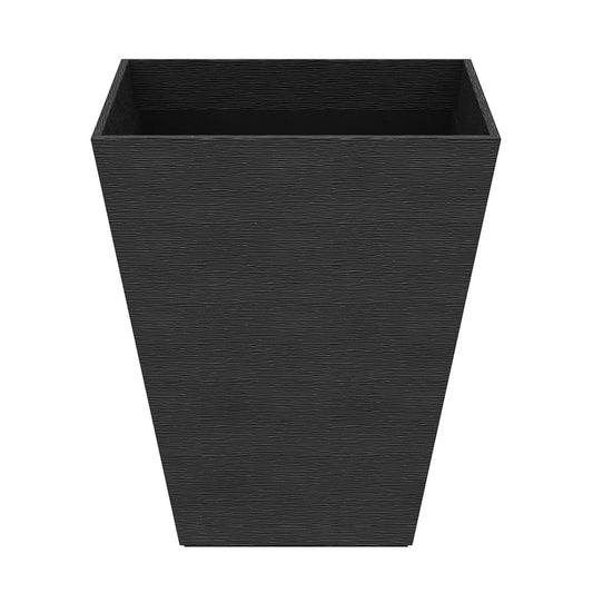 Pyramid Wastebasket - Wave Texture Leather Match - Signature Collection