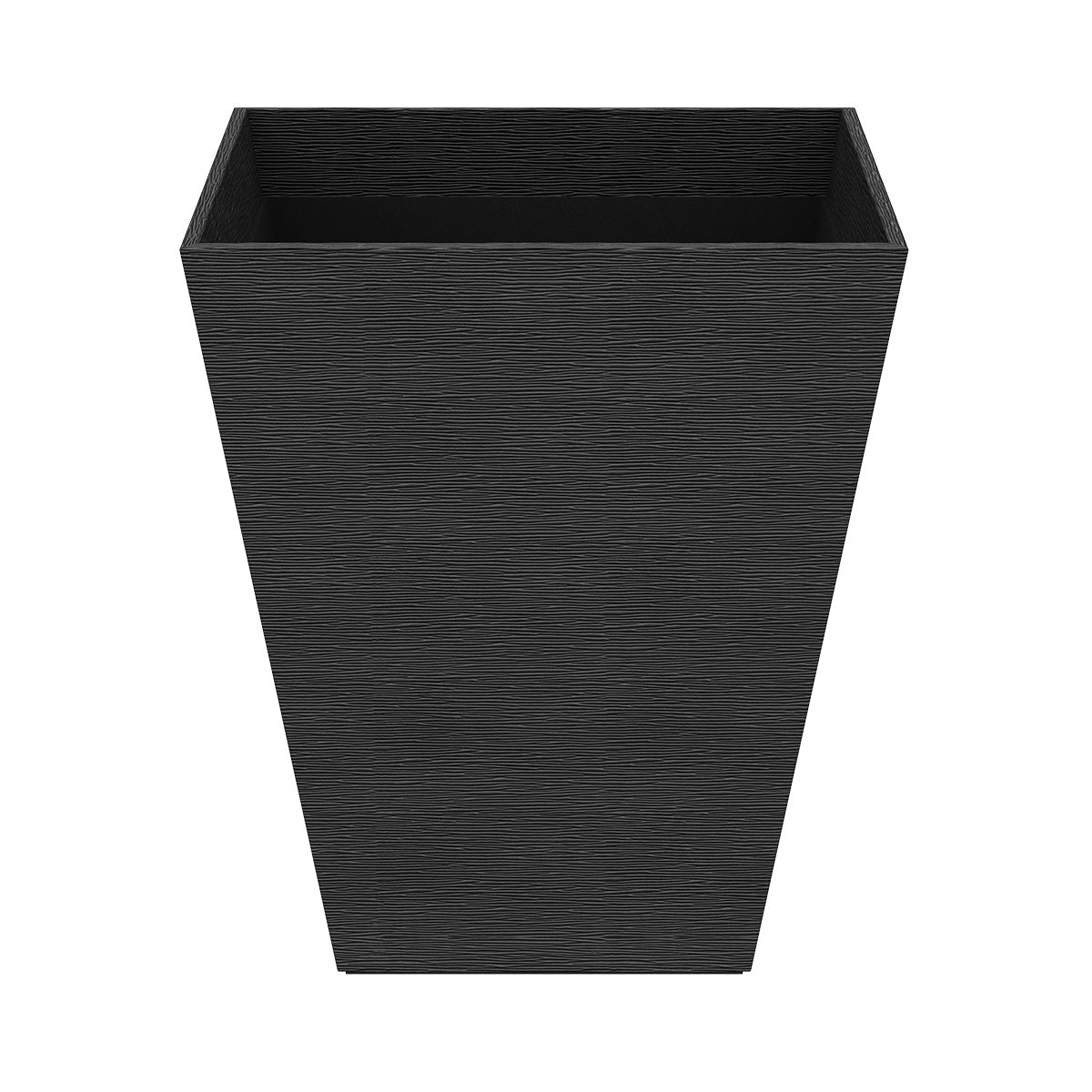 Pyramid Wastebasket - Wave Textured Leather Match - Quick Ship
