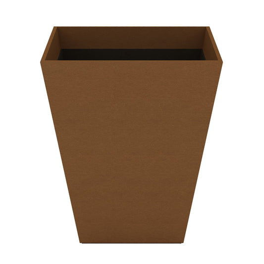 Pyramid Wastebasket - Smooth Leather Match - Signature Collection