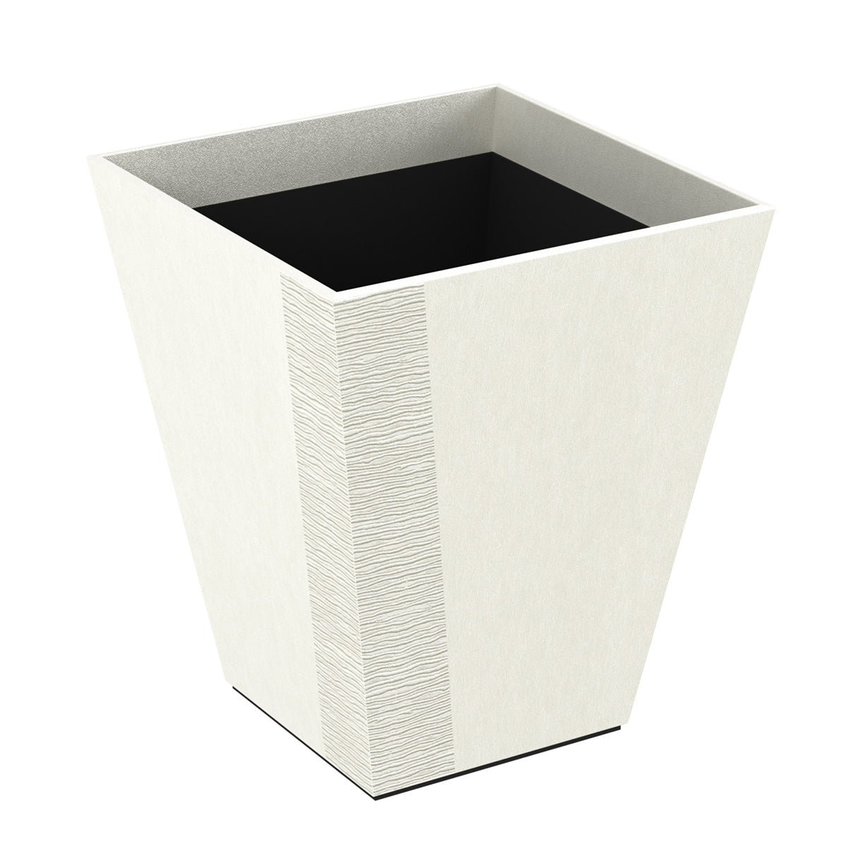 Pyramid Wastebasket - Embroidered Leather Match - Signature Collection