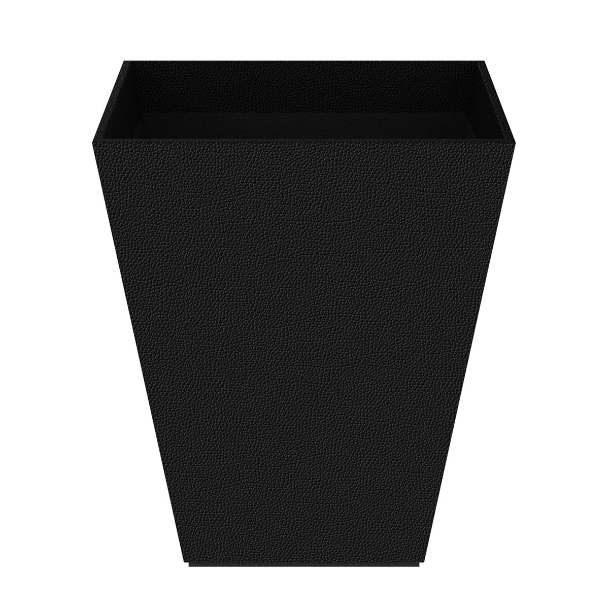Pyramid Wastebasket - Faux Shagreen Leather Match - Signature Collection