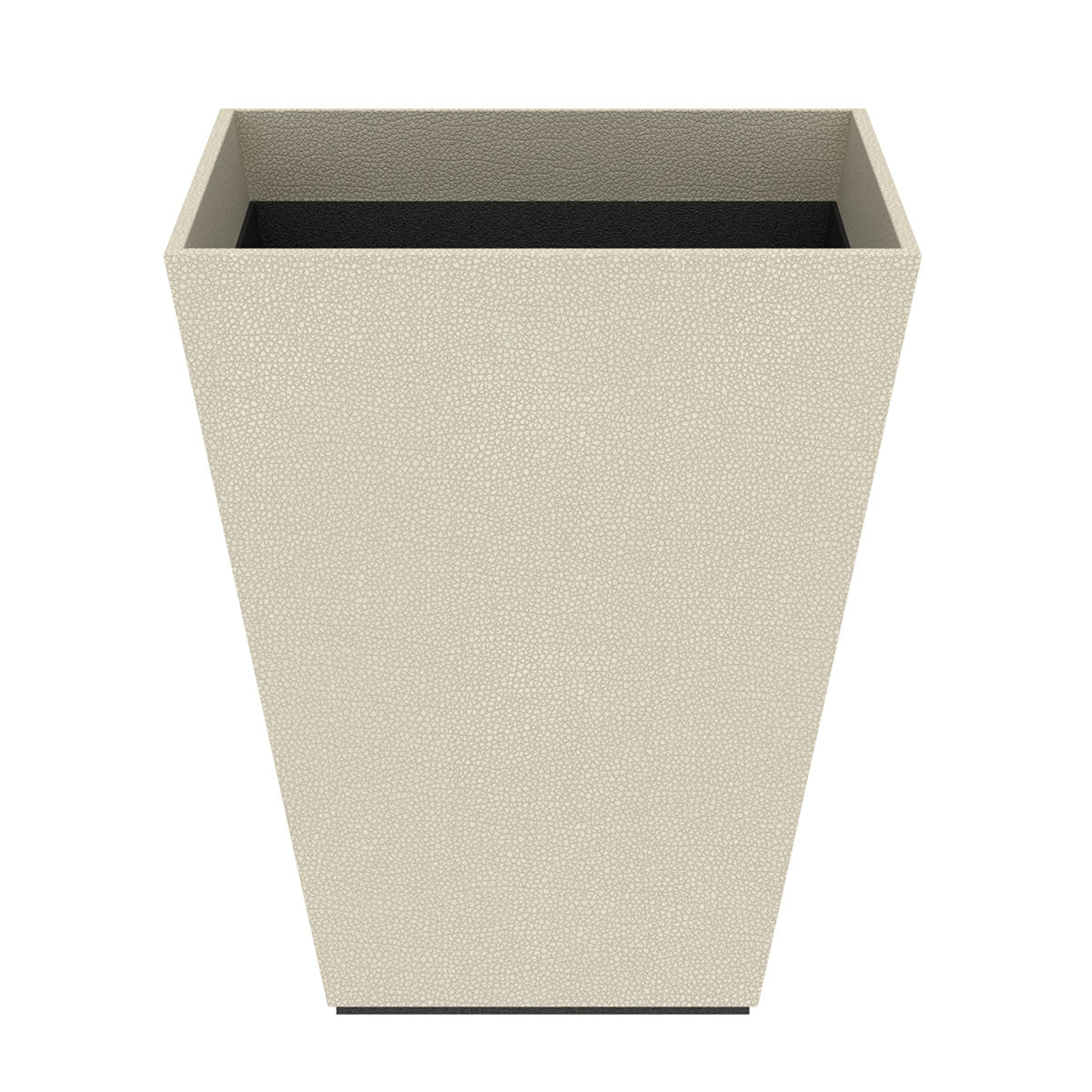 Pyramid Wastebasket - Faux Shagreen Leather Match - Signature Collection