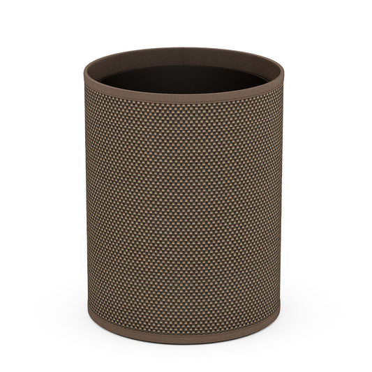 Cylinder Wastebasket - Broadweave Leather Match - Signature Collection