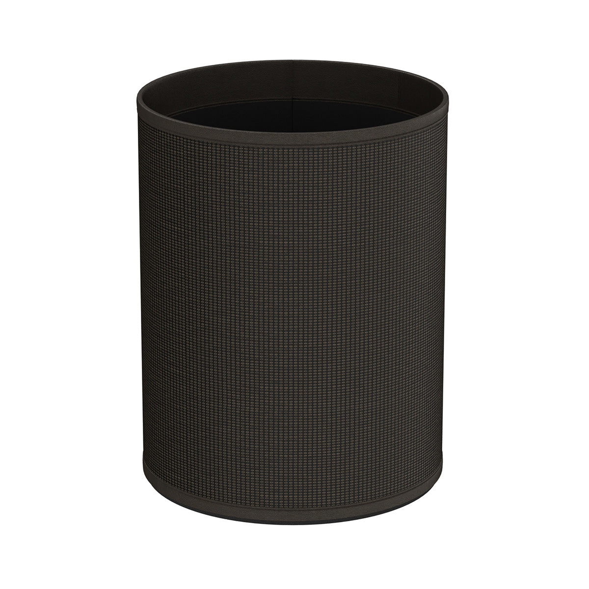 Cylinder Wastebasket - Classic Weave Leather Match - Signature Collection