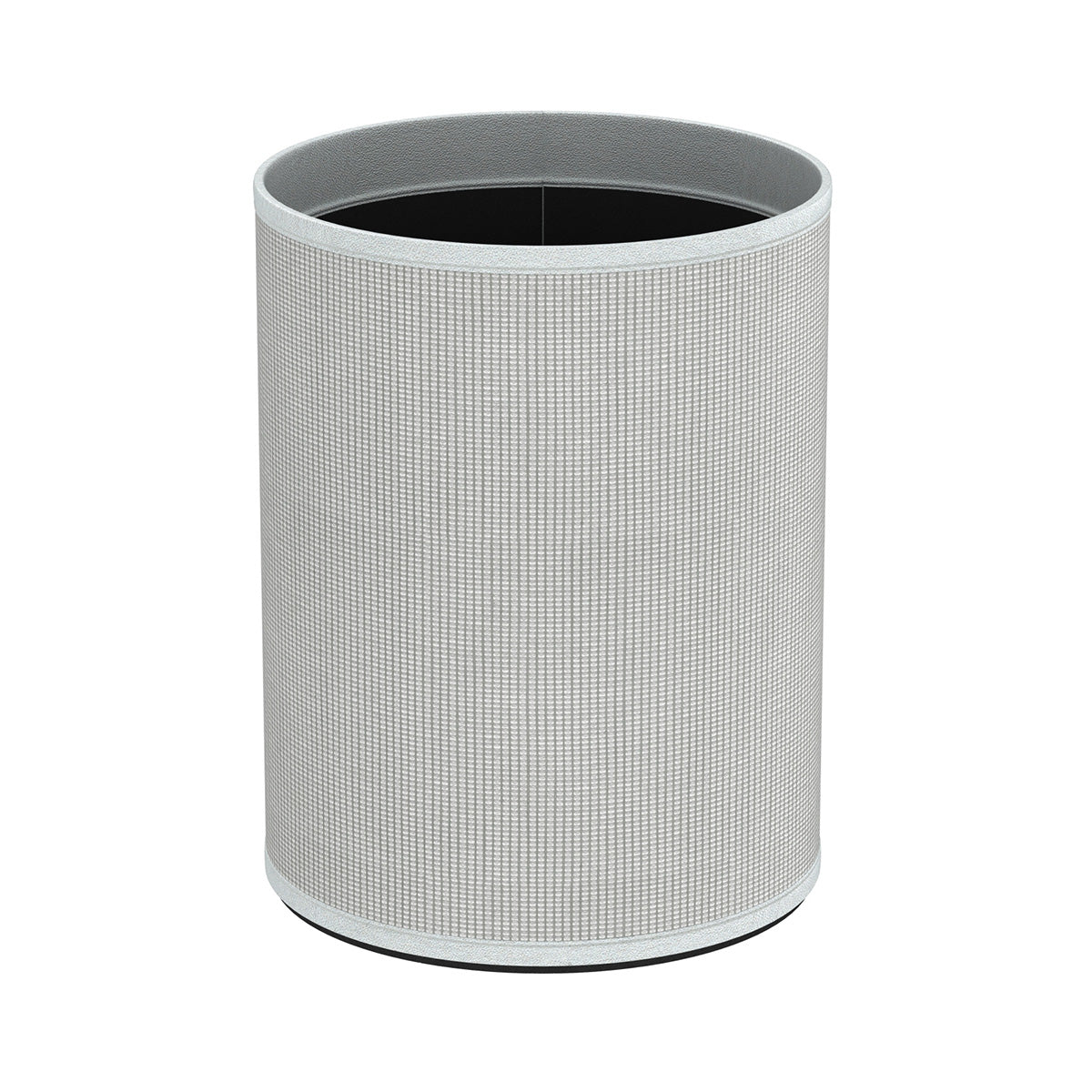 Cylinder Wastebasket - Classic Weave Leather Match - Signature Collection