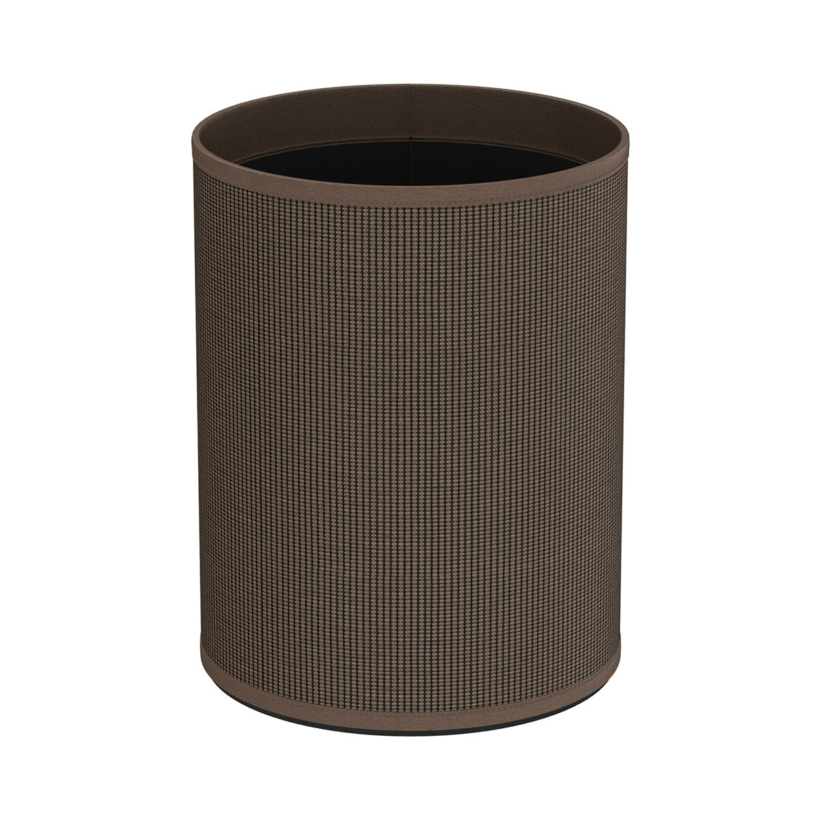 Cylinder Wastebasket - Classic Weave Leather Match - Signature Collection