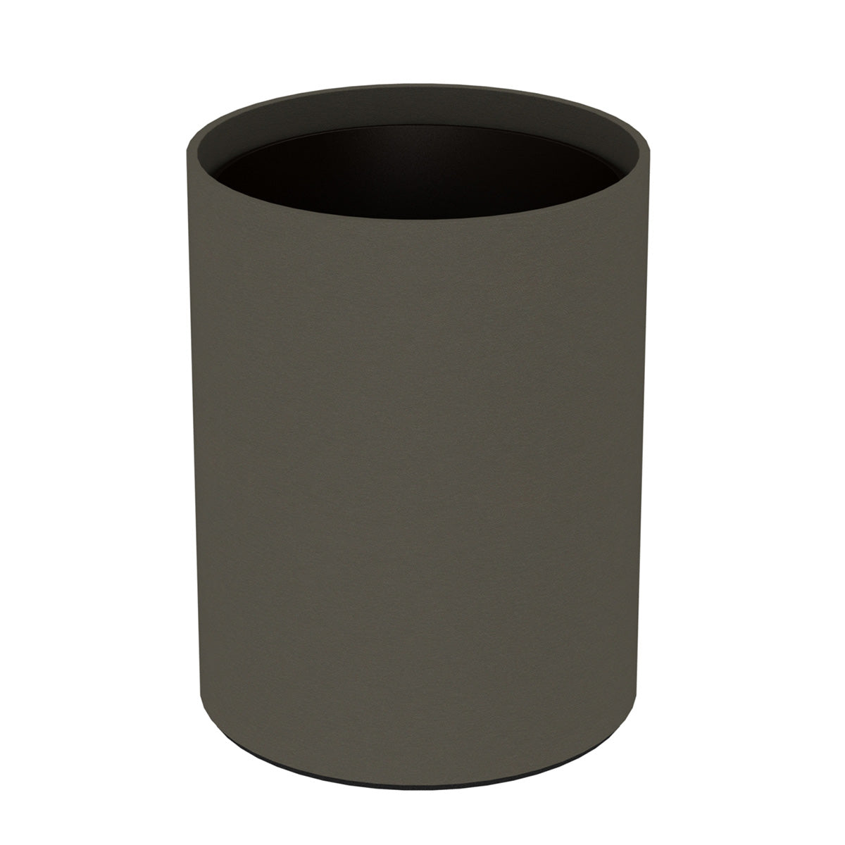 Cylinder Wastebasket - Smooth Leather Match - Signature Collection