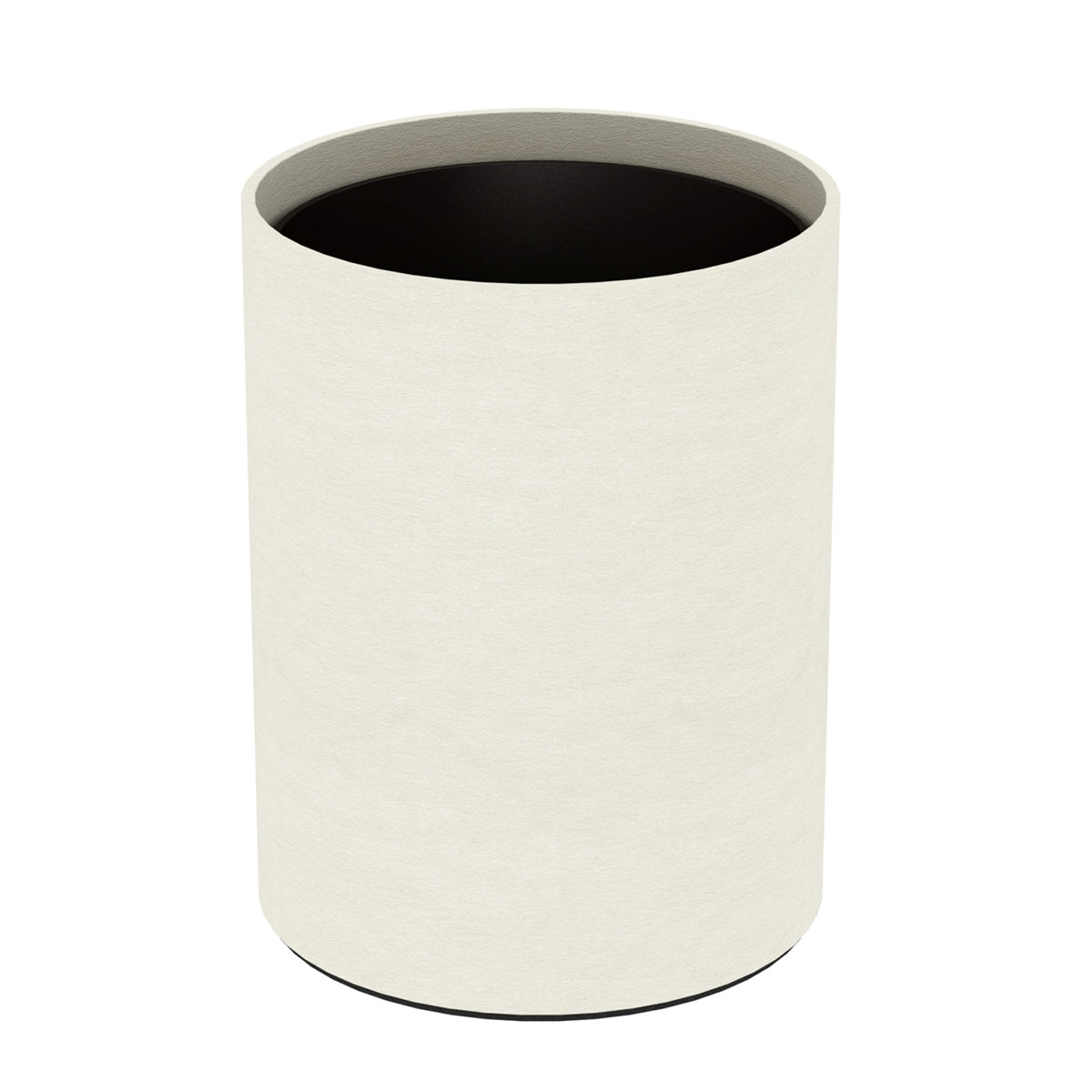 Cylinder Wastebasket - Smooth Leather Match - Signature Collection
