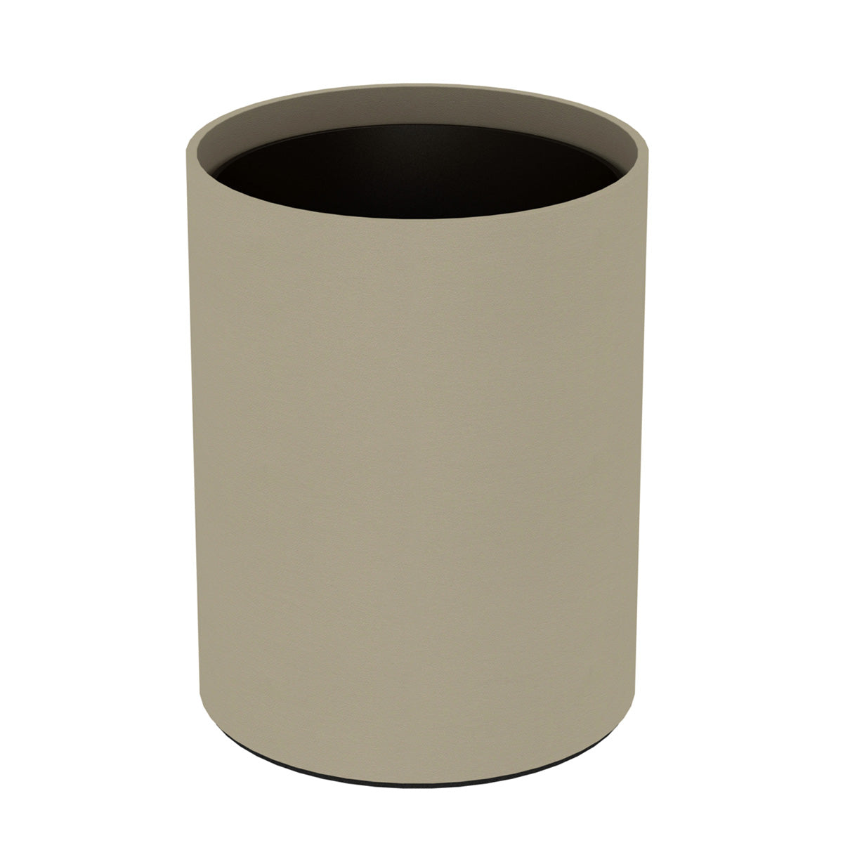 Cylinder Wastebasket - Smooth Leather Match - Signature Collection
