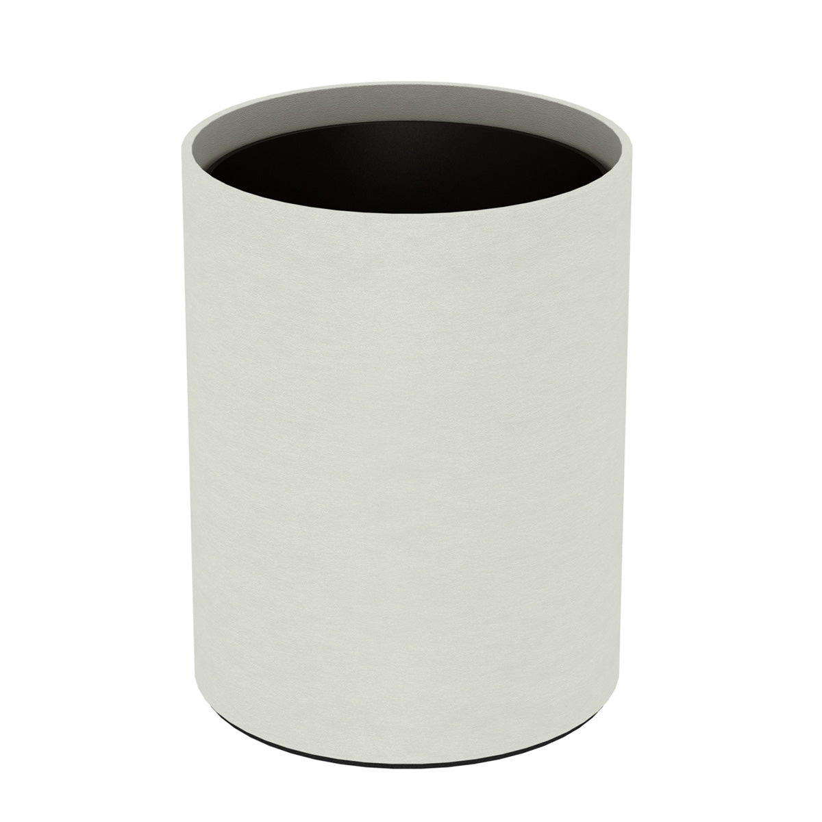 Cylinder Wastebasket - Smooth Leather Match - Signature Collection