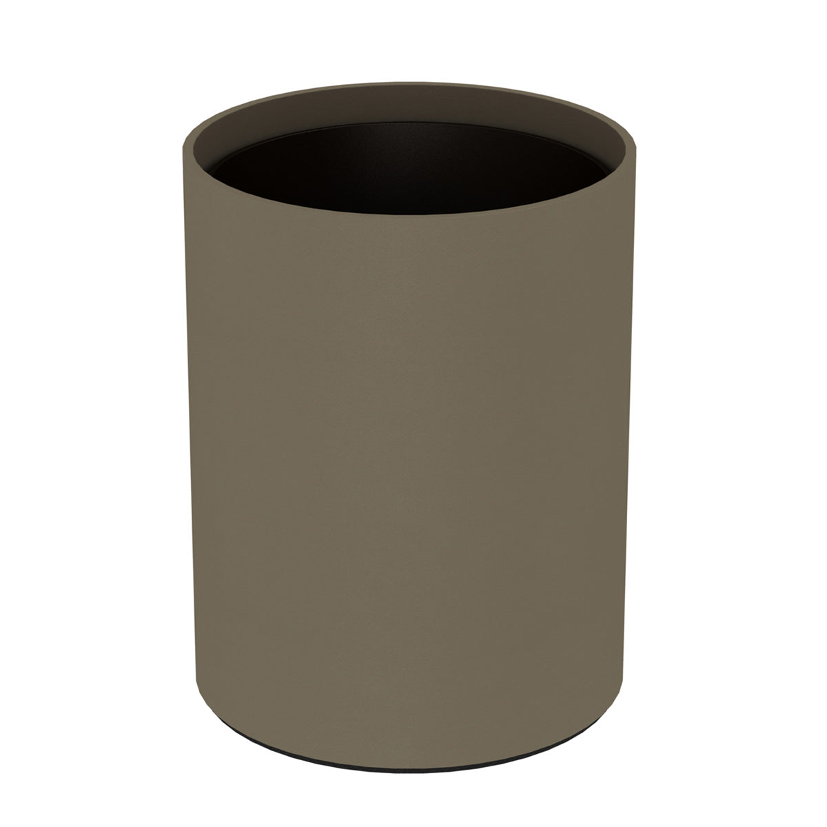 Cylinder Wastebasket - Smooth Leather Match - Signature Collection