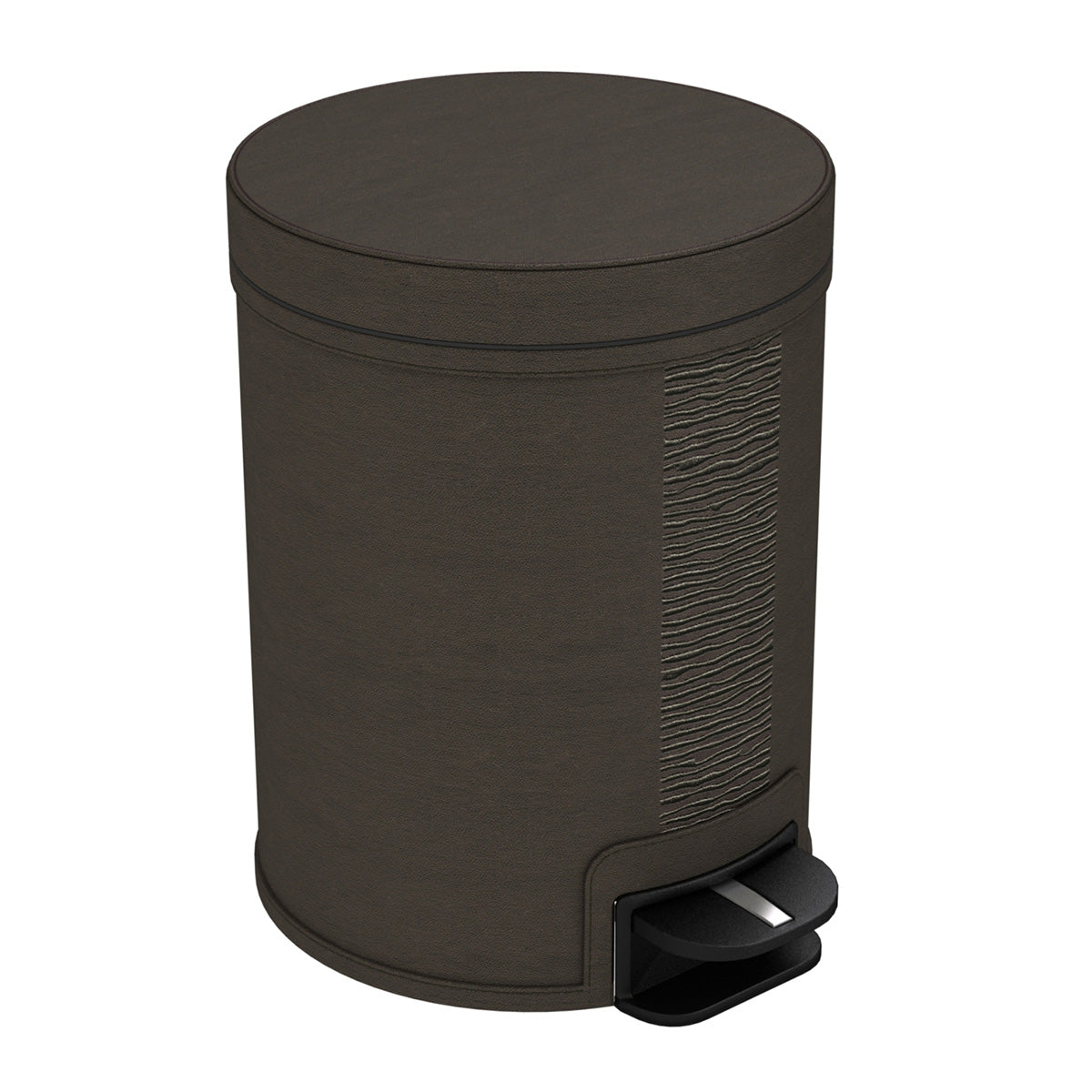 Pedal Bin w/ Removable Liner, 5L - Embroidered Leather Match - Signature Collection