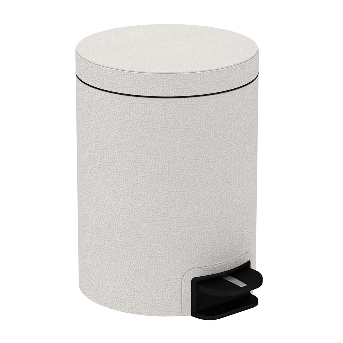 Pedal Bin w/ Removable Liner, 5L - Faux Shagreen Leather Match - Signature Collection