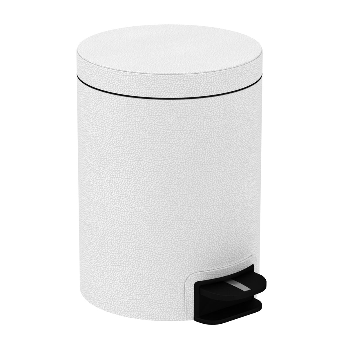 Pedal Bin w/ Removable Liner, 5L - Faux Shagreen Leather Match - Signature Collection
