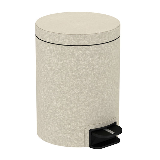 Pedal Bin w/ Removable Liner, 5L - Faux Shagreen Leather Match - Signature Collection