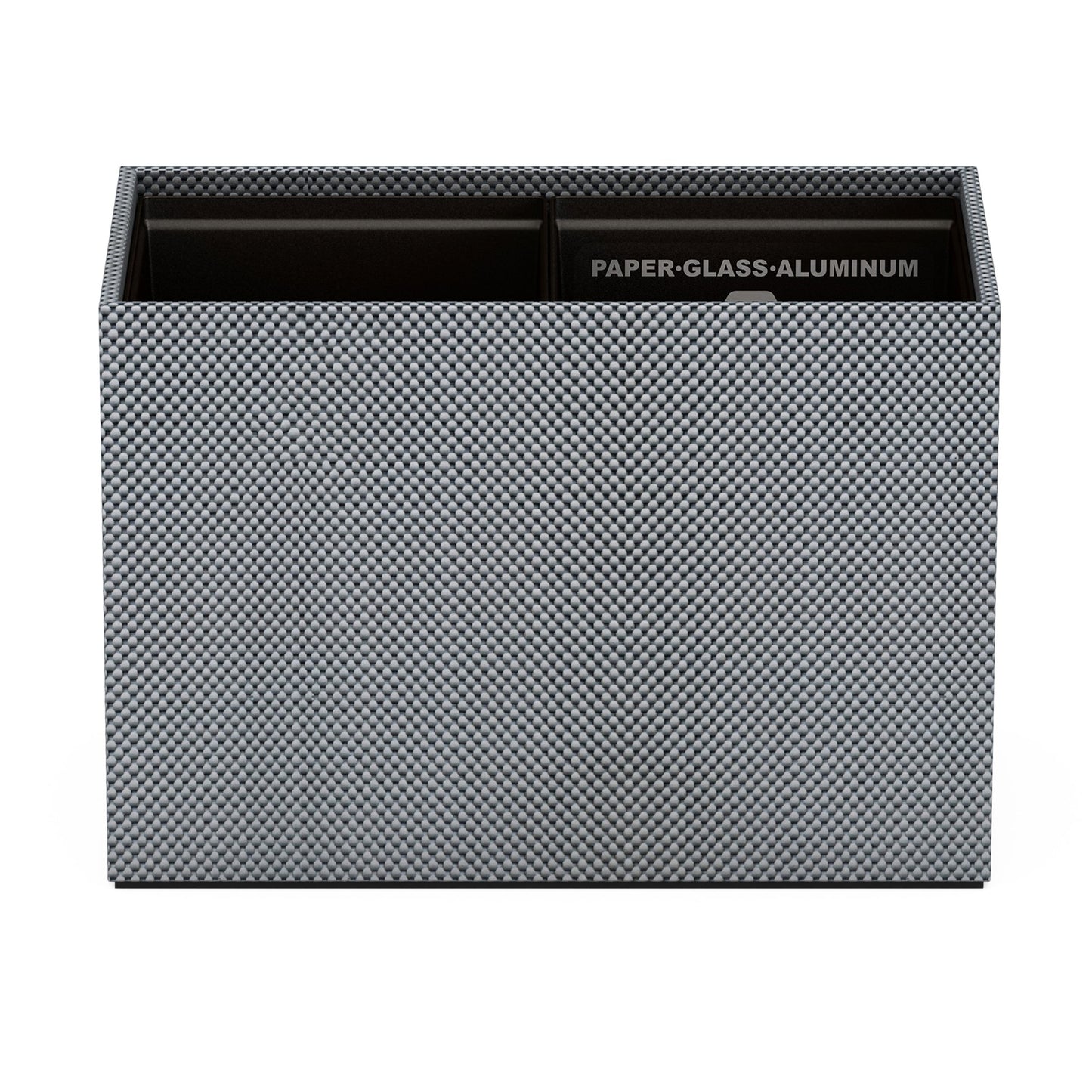 Double Cube Recycling Bin w/ Plastic Liners - Broadweave Woven Foam - Signature Collection