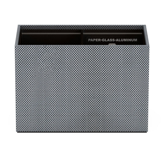 Double Cube Recycling Bin w/ Plastic Liners - Broadweave Woven Foam - Signature Collection