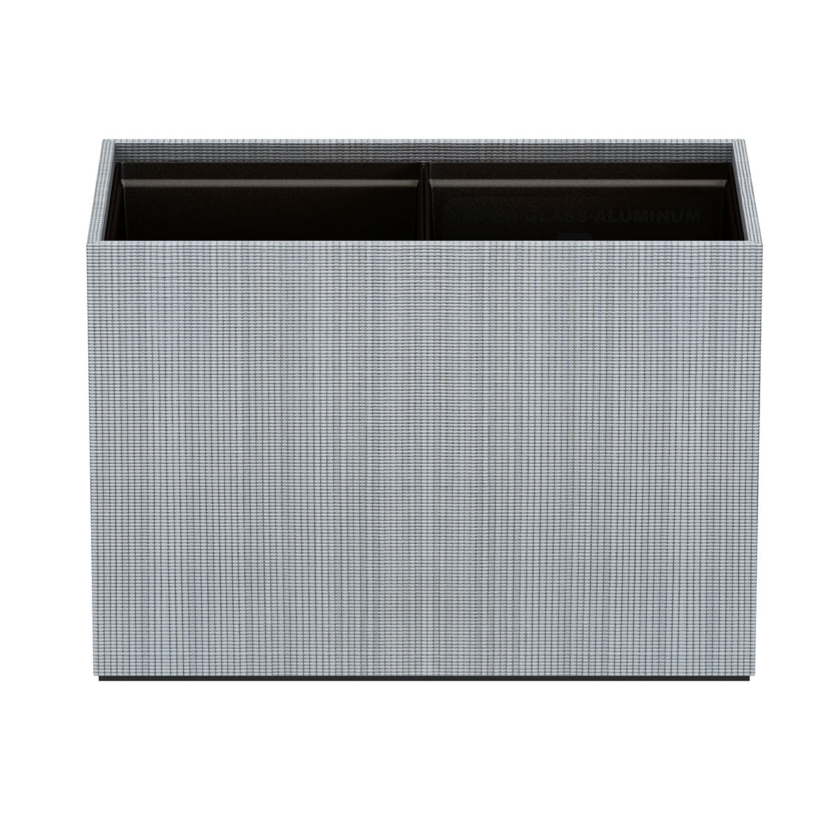 Double Cube Recycling Bin w/ Plastic Liners - Classic Weave Woven Foam - Signature Collection