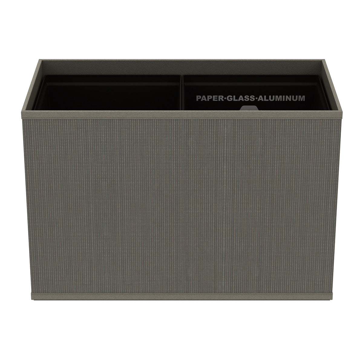 Double Cube Recycling Bin w/ Plastic Liners - Classic Mendong - Signature Collection