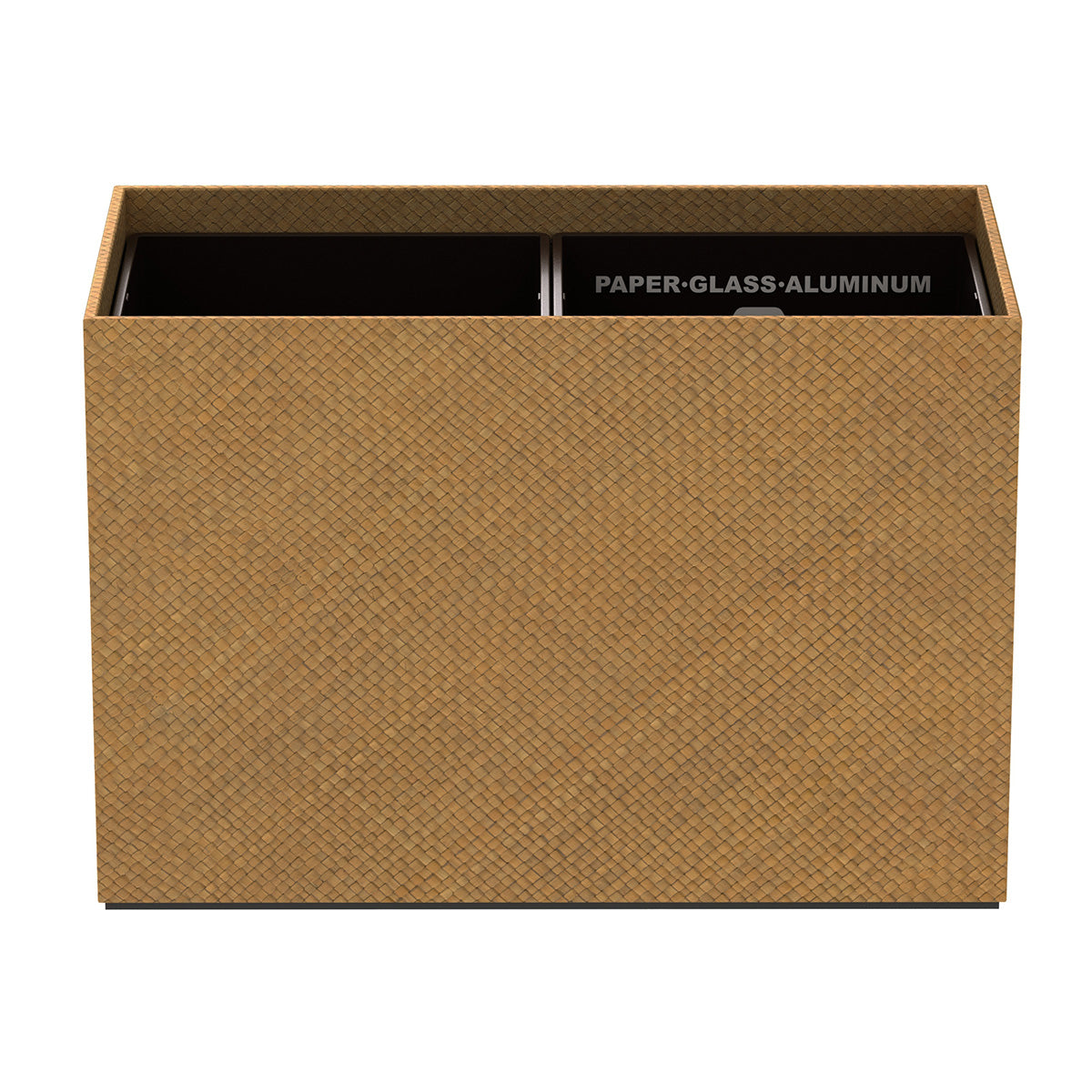 Double Cube Recycling Bin w/ Plastic Liners - Pandan - Signature Collection