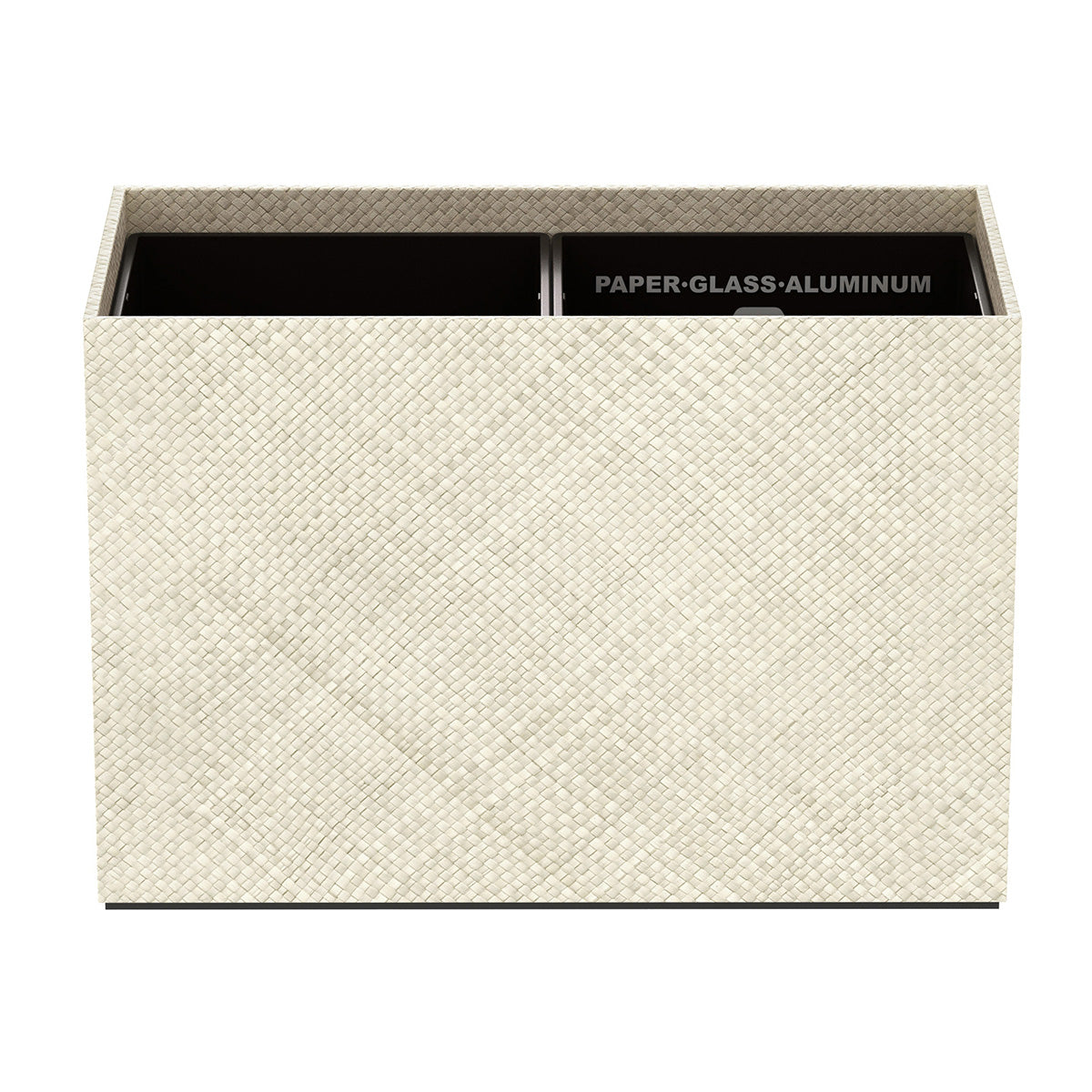 Double Cube Recycling Bin w/ Plastic Liners - Pandan - Signature Collection