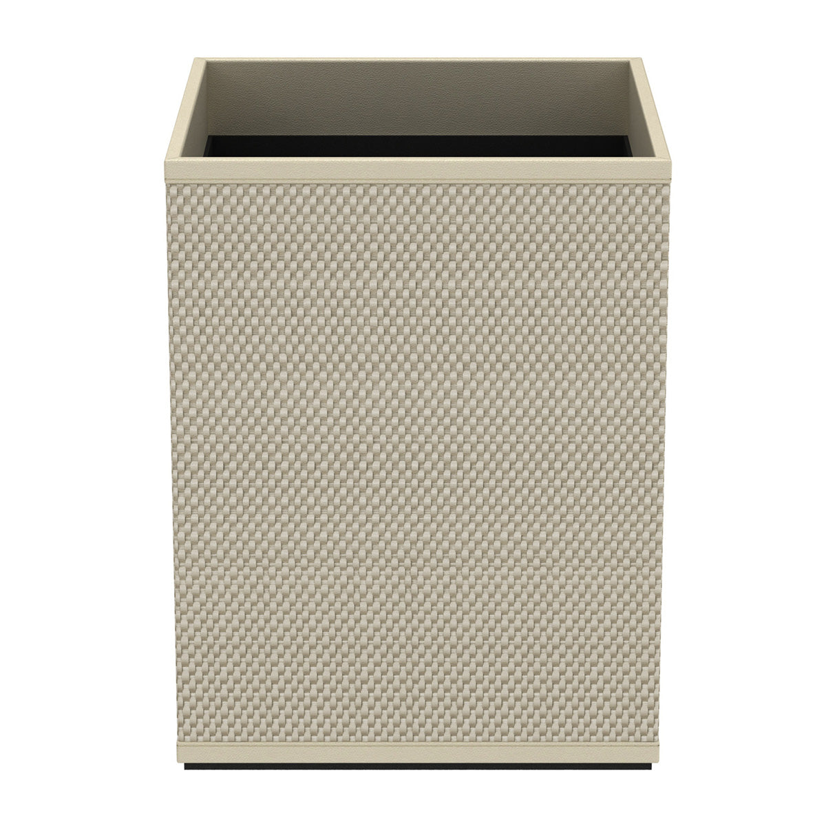 Cube Wastebasket - Broadweave Leather Match - Signature Collection