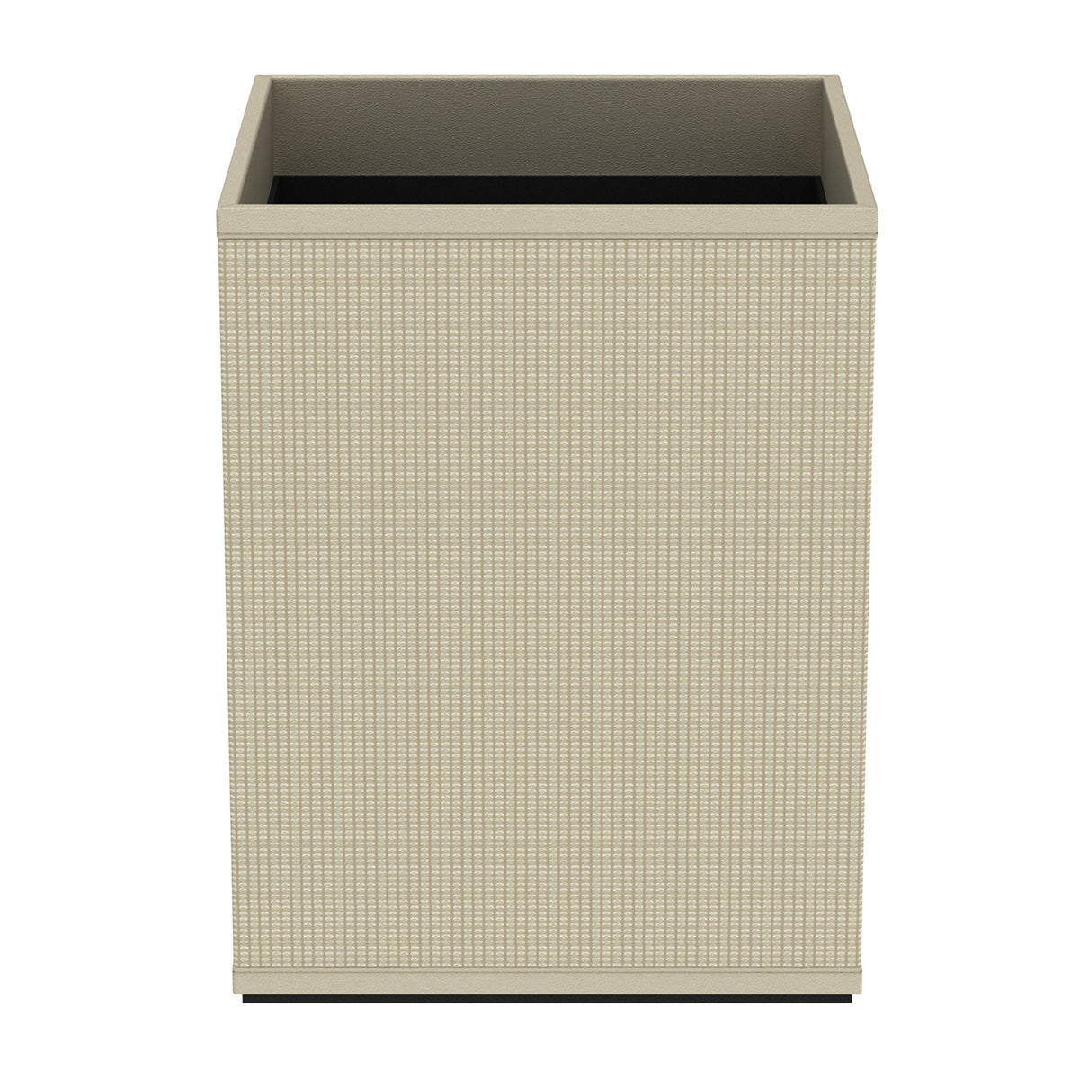 Cube Wastebasket - Classic Weave Leather Match - Signature Collection