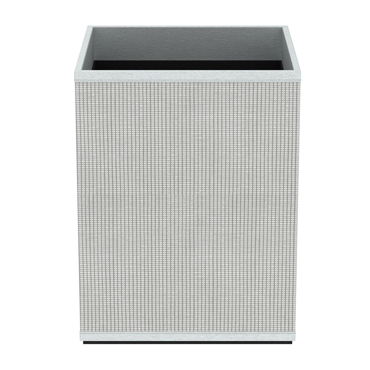 Cube Wastebasket - Classic Weave Leather Match - Signature Collection