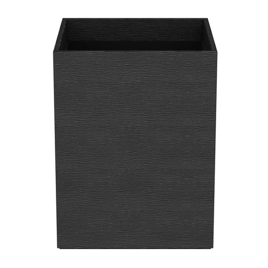 Cube Wastebasket - Wave Texture Leather Match - Signature Collection