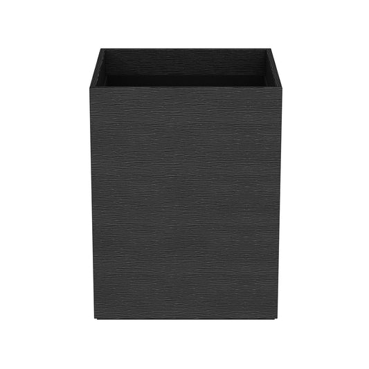 Cube Wastebasket - Wave Textured Leather Match - Quick Ship