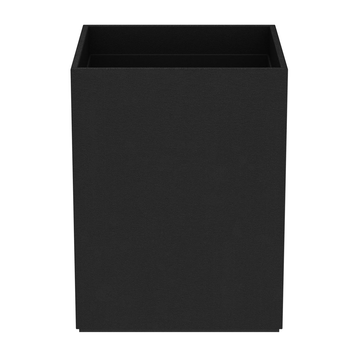 Cube Wastebasket - Smooth Leather Match - Signature Collection