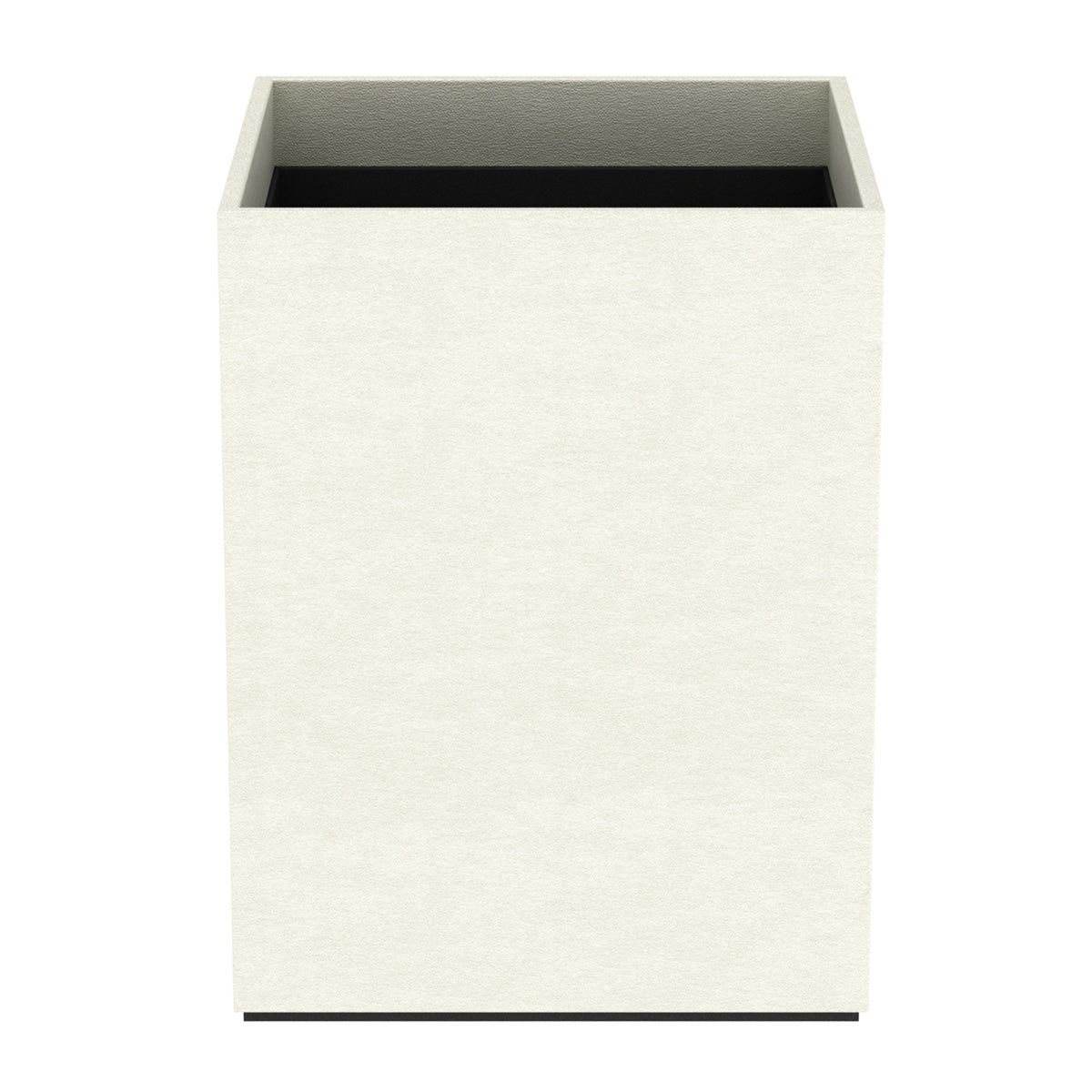 Cube Wastebasket - Smooth Leather Match - Signature Collection