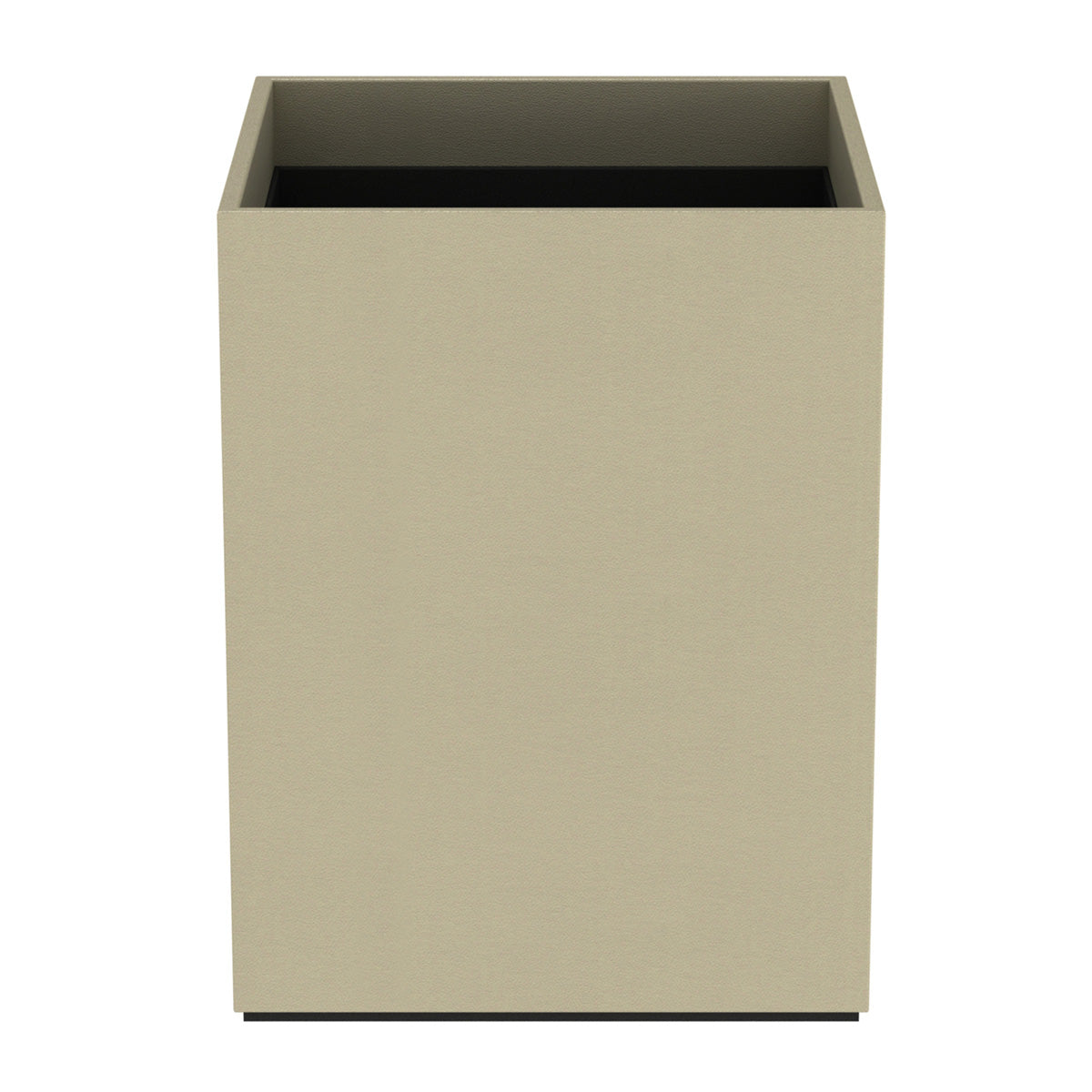 Cube Wastebasket - Smooth Leather Match - Signature Collection