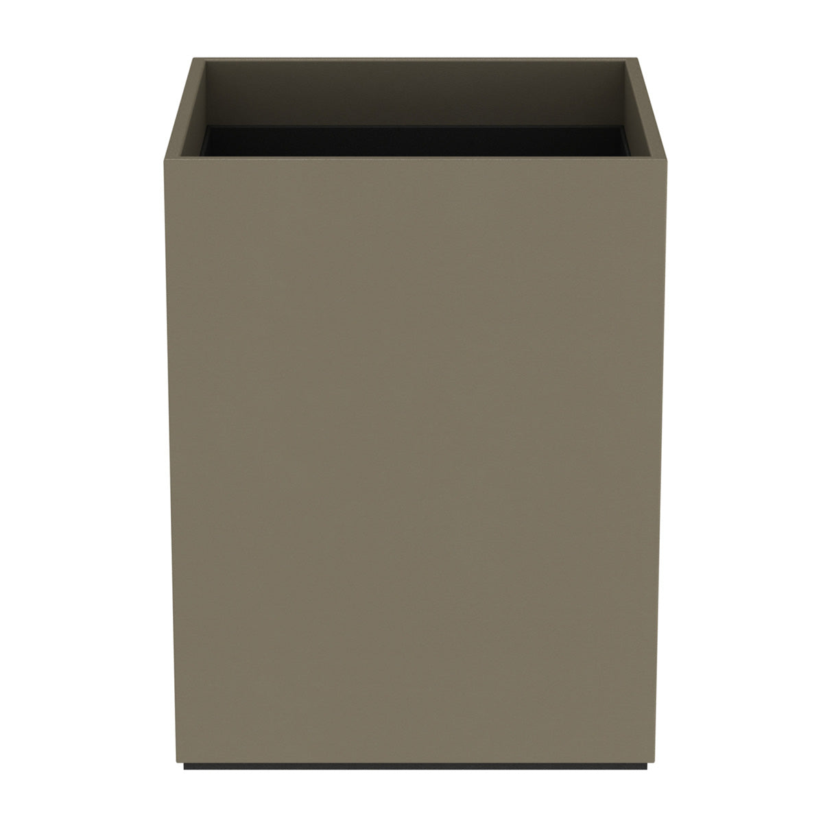 Cube Wastebasket - Smooth Leather Match - Signature Collection